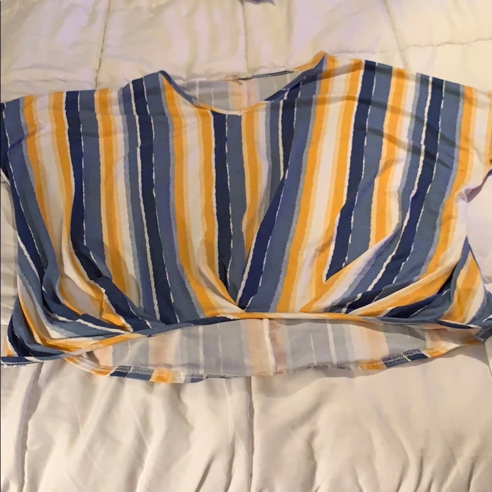 Cute Blue and Yellow Top